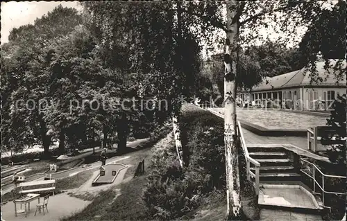 Schlangenbad Taunus Thermalschwimmbad Kleingolfplatz Kat. Schlangenbad