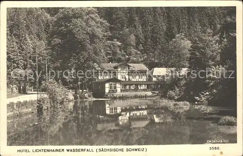 Kirnitzschtal Hotel Lichtenhainer Wasserfall Kat. Kirnitzschtal