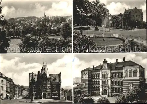 Treuen Ernst Thaelmann Platz Lessing Oberschule Kat. Treuen Vogtland