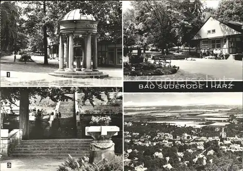 Bad Suderode Calciumquelle im Kurpark Thomas Muentzer Turm Kat. Bad Suderode