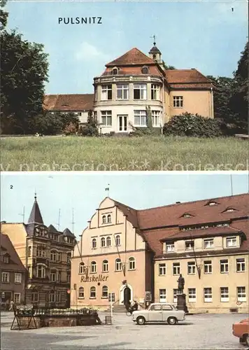 Pulsnitz Sachsen Heilstaette Platz der Befreiung Kat. Pulsnitz