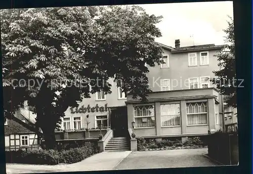 Unterweissbach Gaststaette zum Lichtetal Kat. Unterweissbach