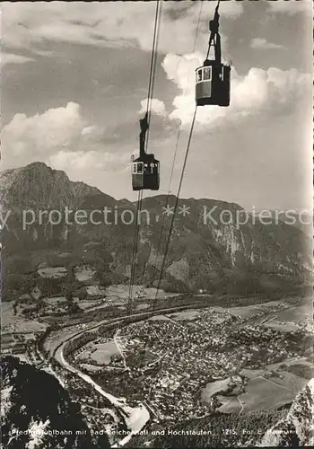 Bad Reichenhall Predigtstuhlbahn mit Hochstaufen Kat. Bad Reichenhall