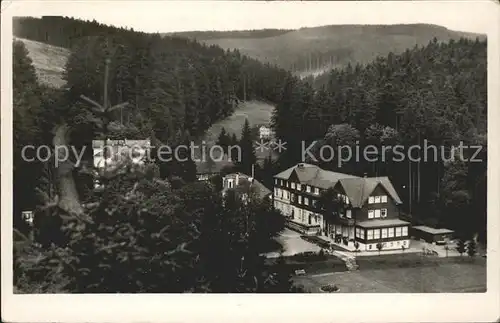 Friedrichroda Blick zum Kuehlen Tal Kat. Friedrichroda