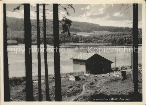 Scheibe Alsbach Stausee Thueringer Wald Kat. Scheibe Alsbach