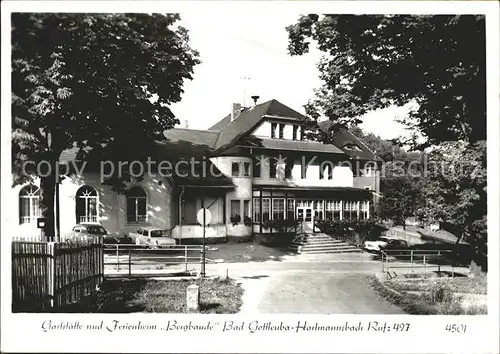 Hartmannsbach Gaststaette Ferienheim Bergbaude  Kat. Bad Gottleuba Berggiesshuebel