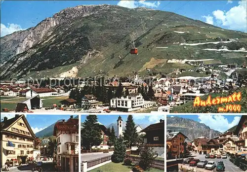 Andermatt Panorama Orts und Teilansichten Kat. Andermatt