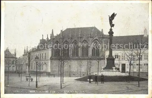 Valenciennes Monument de la Defense et Place Verte Kat. Valenciennes