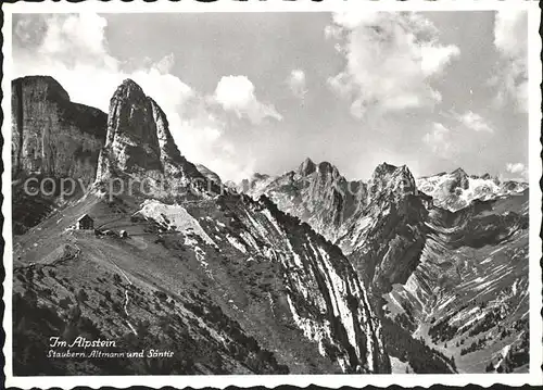 Alpstein Staubern Altmann und Saentis Kat. Alpstein