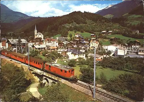 Fiesch mit Furka Oberalp Bahn Kat. Fiesch