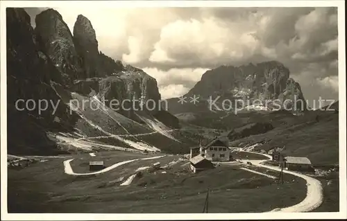 Ferrara Gruppo delle Dolomiti Passo di Ferrara verso Sassolungo Kat. Ferrara