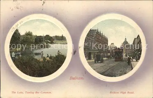 Balham Wandsworth The Lake Tooting Bec Common Balham High Road Kat. Wandsworth