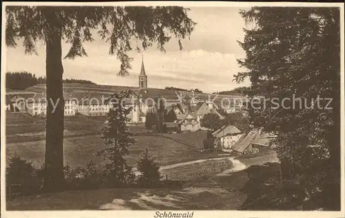 Schoenwald Triberg Ortsansicht Kat. Triberg im Schwarzwald