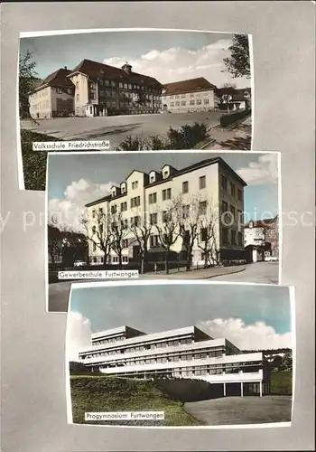 Furtwangen Volksschule Gewerbeschule Progymnasium Kat. Furtwangen im Schwarzwald