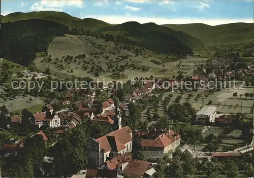 Unterharmersbach Wallfahrtskirche Panorama Fliegeraufnahme Kat. Zell am Harmersbach