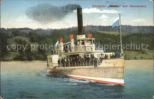 Diessen Ammersee Dampfer Gisela Kat. Diessen a.Ammersee