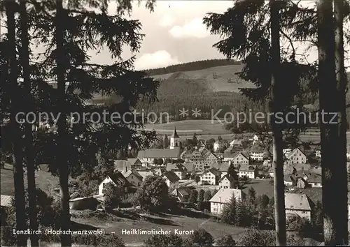 Lenzkirch Ortsansicht mit Kirche Heilklimatischer Kurort Schwarzwald Kat. Lenzkirch