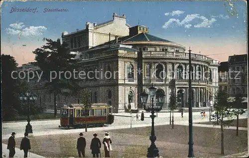 Duesseldorf Stadttheater Strassenbahn Kat. Duesseldorf