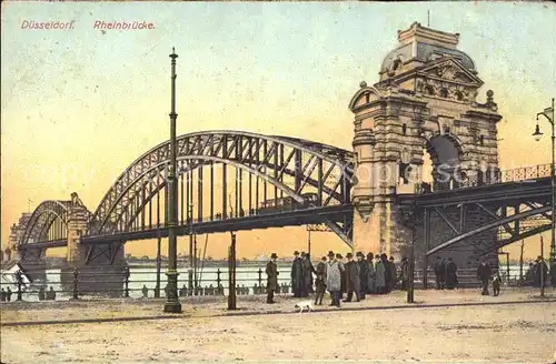 Duesseldorf Rheinbruecke Kat. Duesseldorf