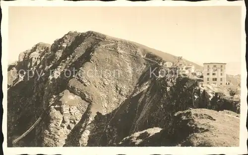 Monte Generoso Kulm Berghotel Bergstation Zahnradbahn Kat. Monte Generoso