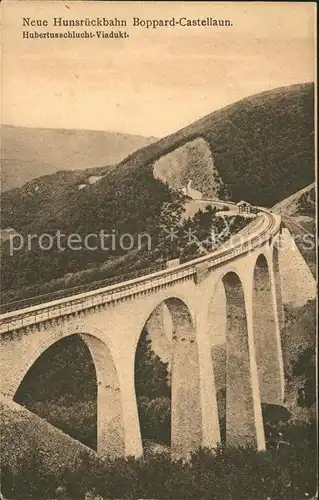 Boppard Rhein Hunsrueckbahn Hubertusschlucht Viadukt Kat. Boppard