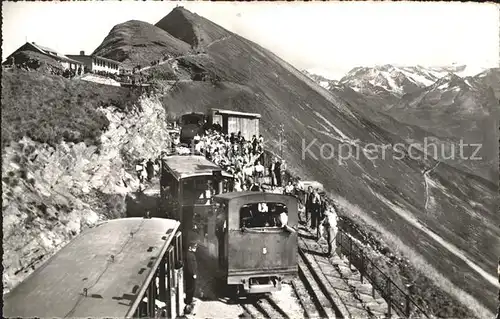 Rothorn Kulm Brienzer Rothorn Station Zahnradbad Berghotel Gipfel Emmentaler Alpen Kat. Rothorn Kulm