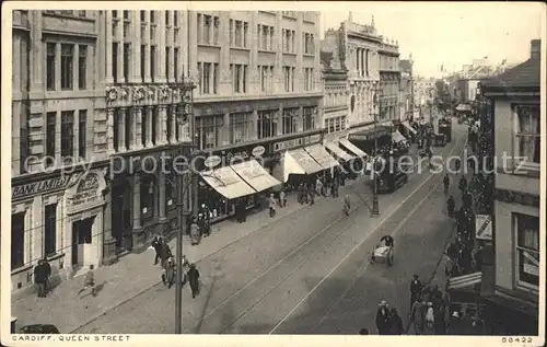 Cardiff Wales Queen Street Kat. Cardiff