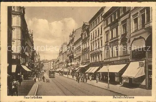 Saarbruecken Bahnhofstrasse Kat. Saarbruecken