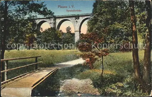 Plauen Vogtland Syratalbruecke Kat. Plauen