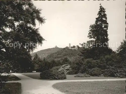 Weinheim Bergstrasse Schlosspark Burgruine Windeck WSC Wachenburg Kat. Weinheim