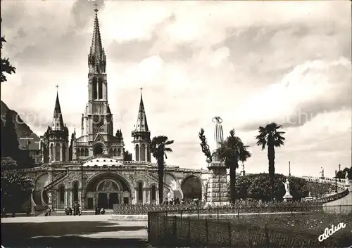 Lourdes Hautes Pyrenees La Basilique Basilika Wallfahrtsort Kat. Lourdes