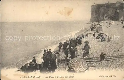 Mers les Bains Plage a l heure des Bains Kat. Mers les Bains