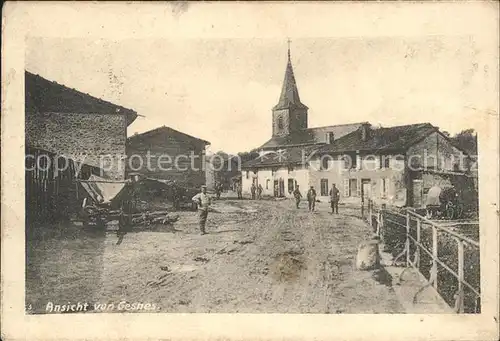 Gesnes Mayenne Strassenpartie Kirche / Gesnes /Arrond. de Laval