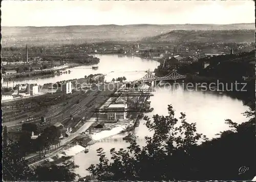 Lyon France Confluent du Rhone et de la Saone Kat. Lyon