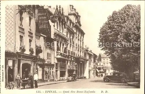 Epinal Vosges Quai des Bons Enfants Kat. Epinal