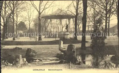 Charleville Mezieres Bahnhofssquare Pavillon Monument Kat. Charleville Mezieres