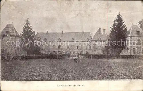 Fayet Aveyron Chateau Schloss Kat. Fayet