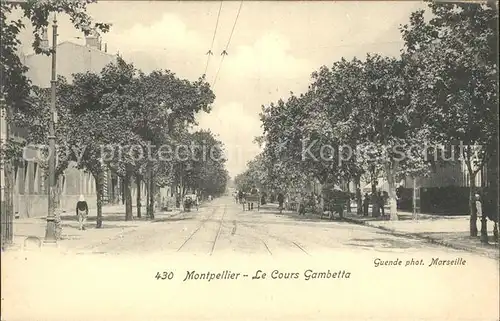 Montpellier Herault Le Cours Gambetta Kat. Montpellier