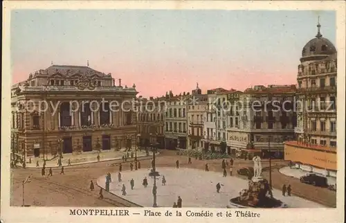 Montpellier Herault Place de la Comedie Monument Theatre Kat. Montpellier