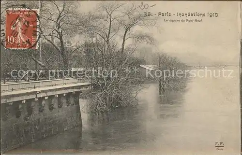 Paris Inondations Janvier 1910 Hochwasser Katastrophe Kat. Paris