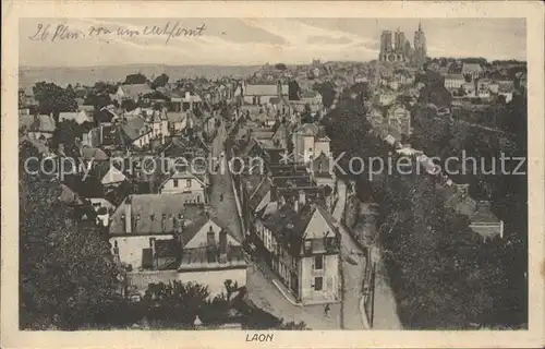 Laon Aisne Vue generale Cathedrale Kat. Laon