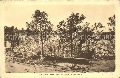 La Bassee Die letzten Reste der Kathedrale Ruinen Kat. La Bassee