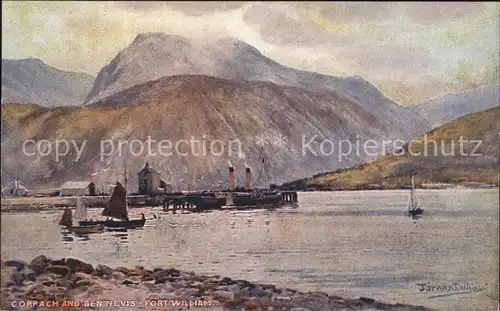 Fort William Lochaber Kuenstlerkarte Corpach Ben Nevis Kat. Lochaber