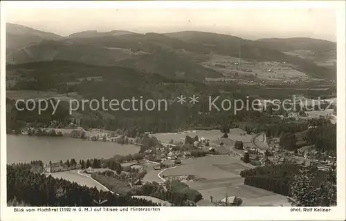 Titisee und Hinterzarten Panorama Blick vom Hochfirst Kat. Titisee Neustadt