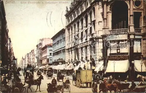 Berlin Ecke Friedrichstrasse Leipzigerstrasse Kat. Berlin