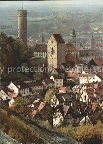 Ravensburg Wuerttemberg Stadt der Tuerme und Tore Mehlsack Wehrturm Kat. Ravensburg