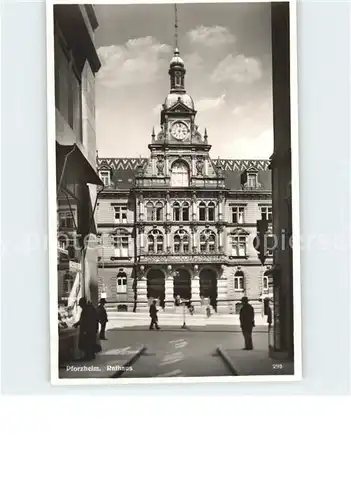 Pforzheim Rathaus Weltplatz fuer Schmuck und Uhren Kat. Pforzheim