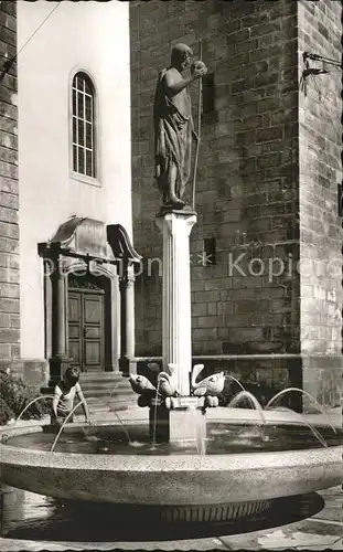 Pirmasens Johannes Brunnen Skulptur Kat. Pirmasens