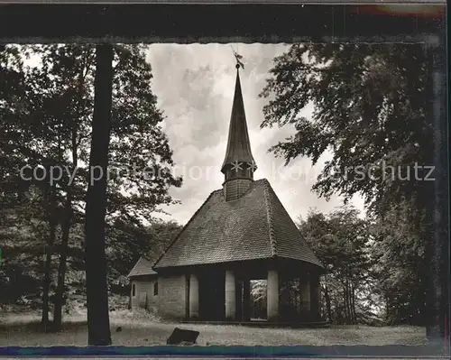 Erfweiler Pfalz Kapelle zur Himmelspforte auf dem Winterberg / Erfweiler /Suedwestpfalz LKR