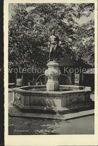 Pirmasens Schusterbrunnen Skulptur Kat. Pirmasens